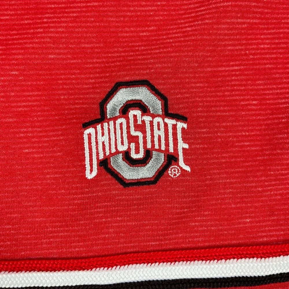 Ohio State Buckeyes Nike‎ Mens Medium Red Dri-FIT On-Field Polo Shirt